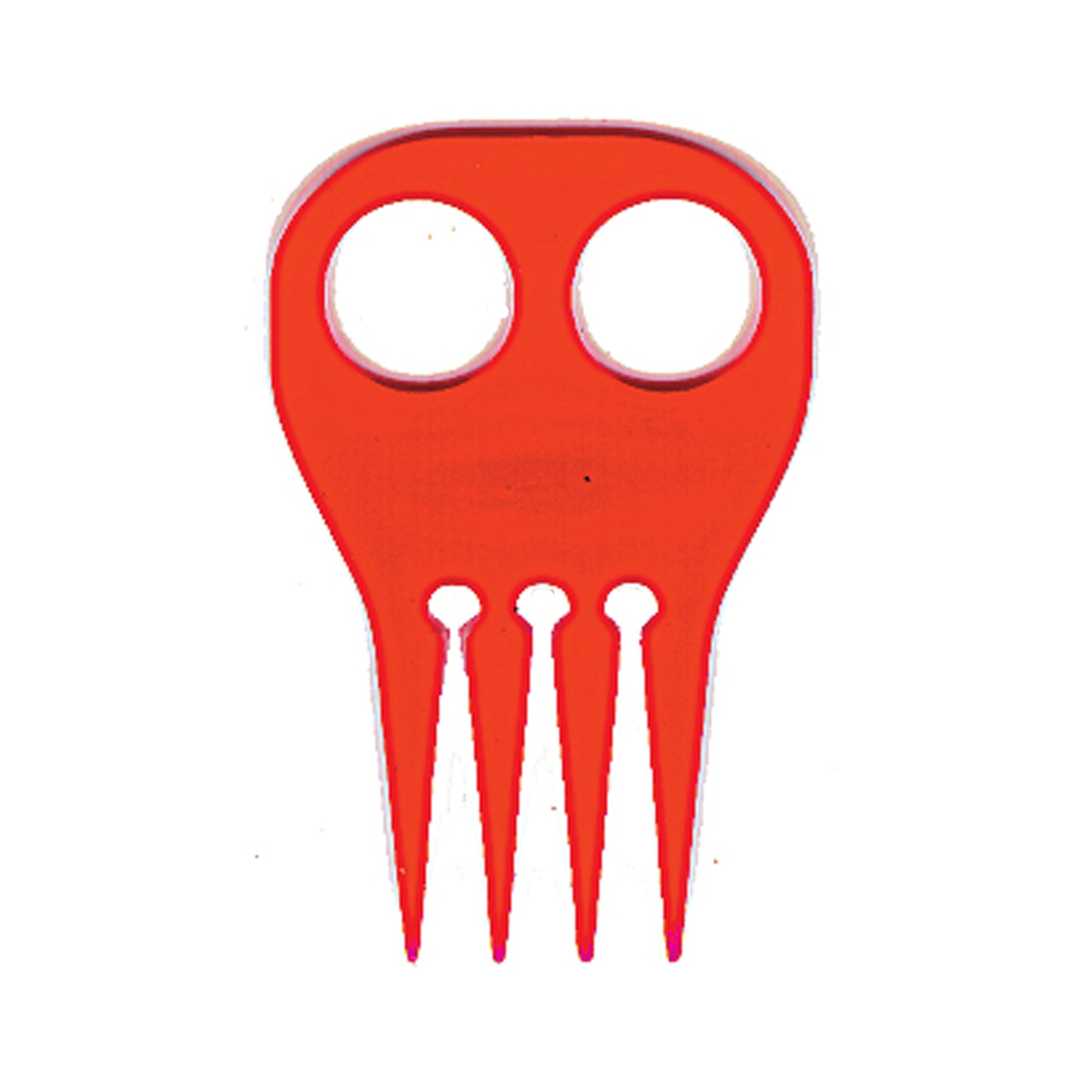 Red Plastic Braid Comb