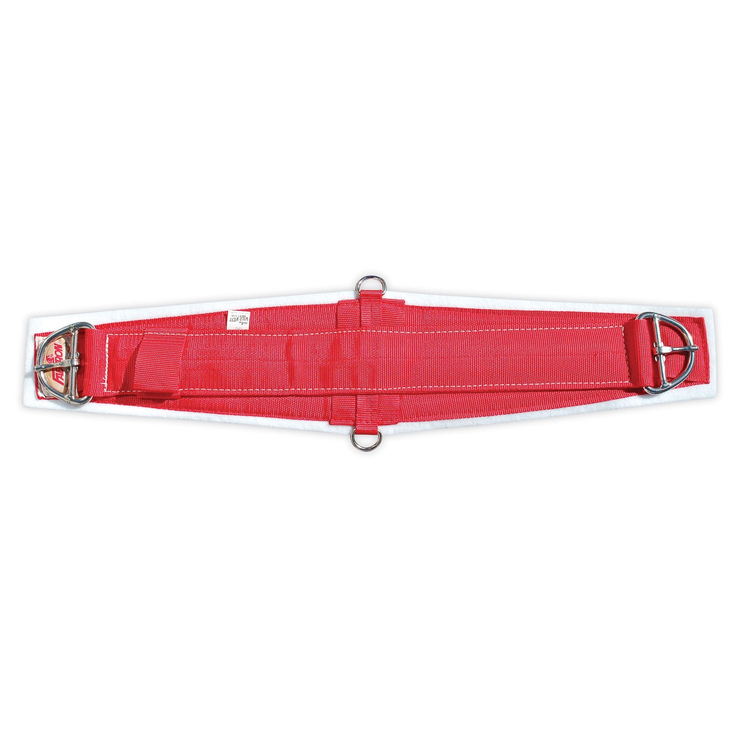 White Felt Roper Cinchas