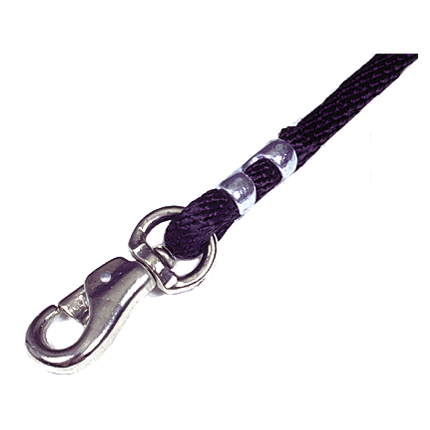 5/8" Nickel Plated Horseman's Length Poly Lead