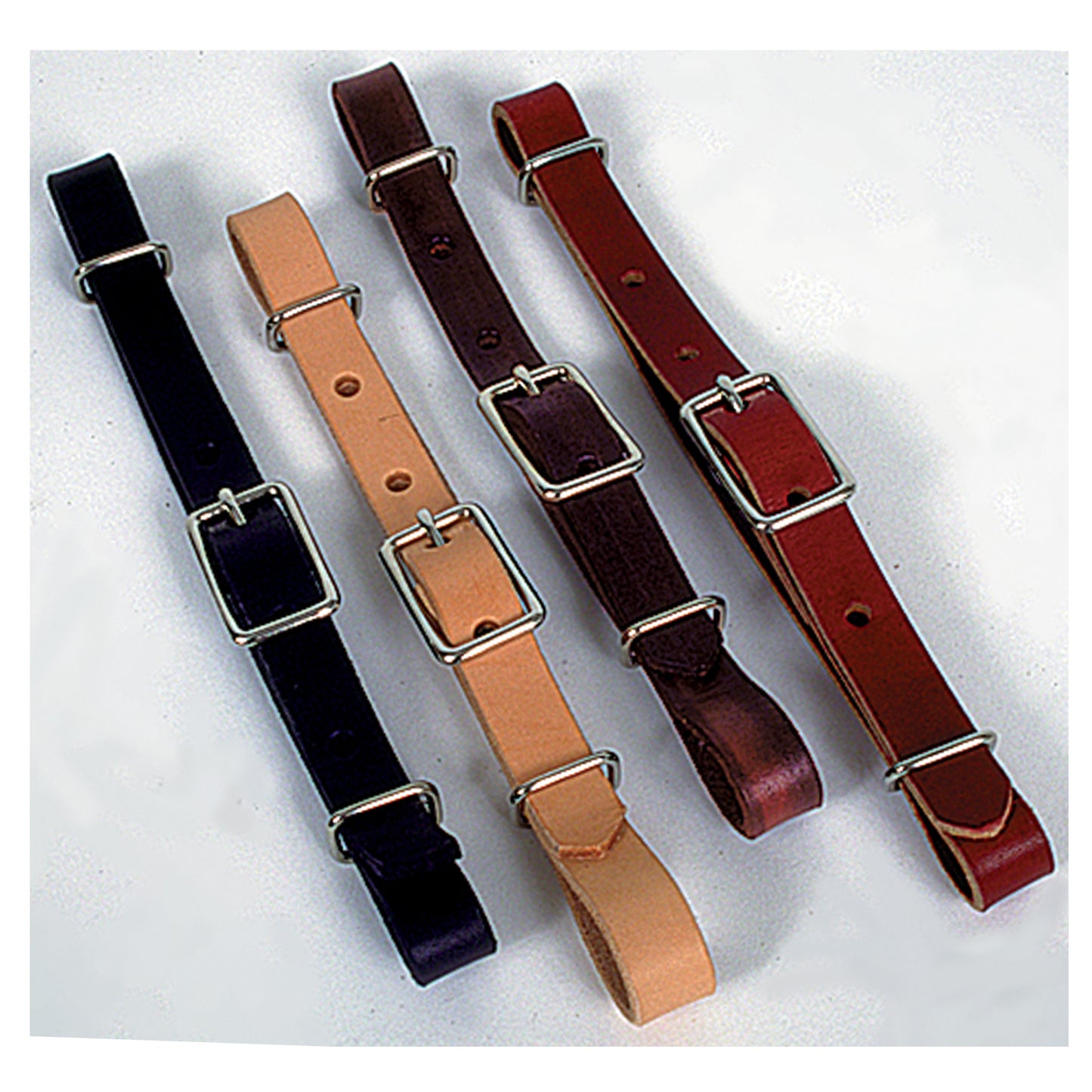 Curb Straps - All Leather