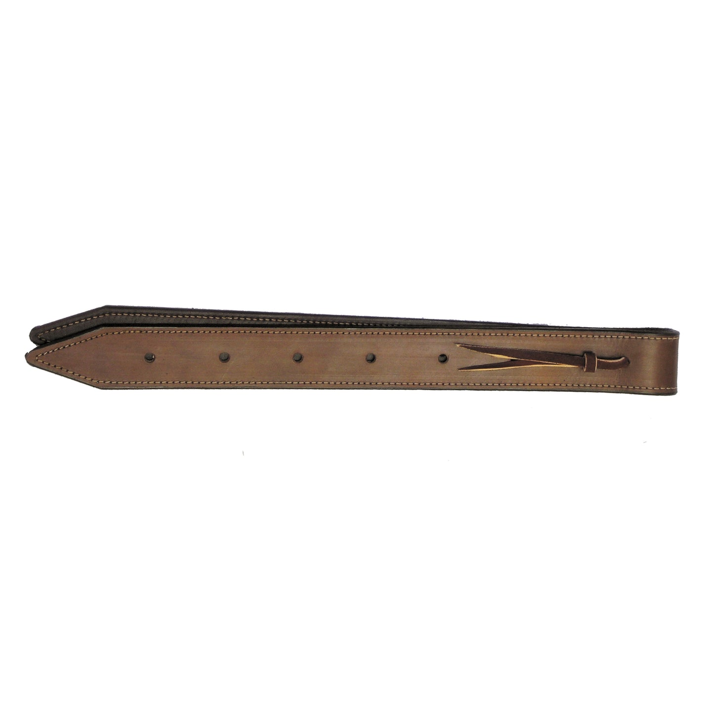 1 3/4" Double Ply Skirting Leather Off Billet