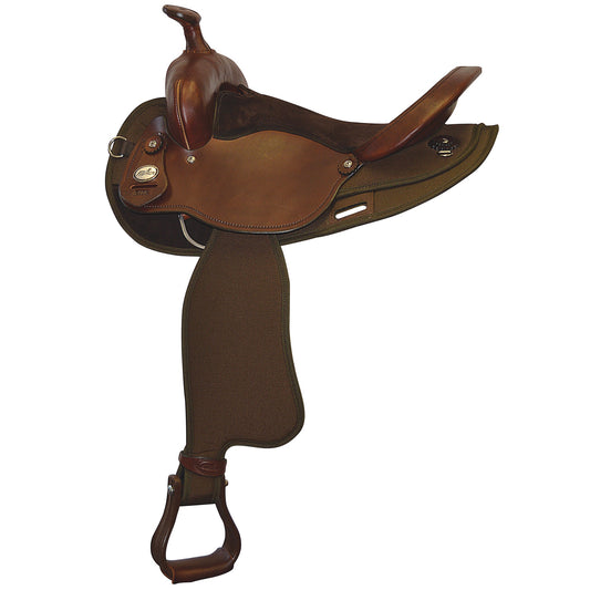 Round Barrel Saddle - Semi-Quarter Horse Bars