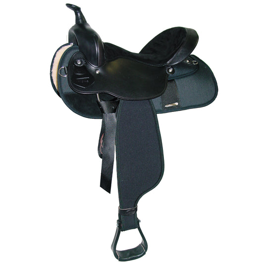 Fabtron Trail Saddle - Black/Rough Out Seat - Special Order