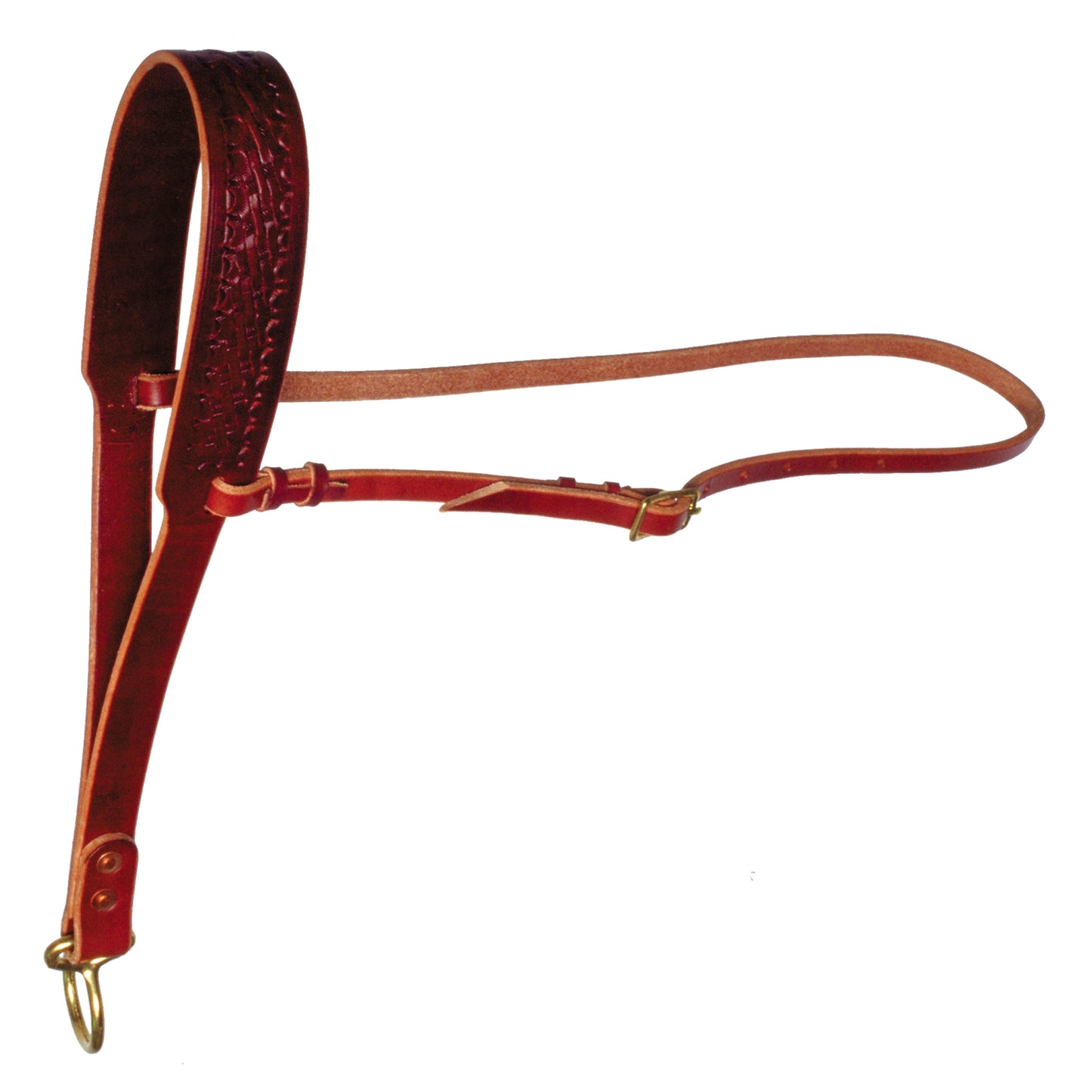 Hand-Tied Over-the-Nose Bosal Bridle Leather
