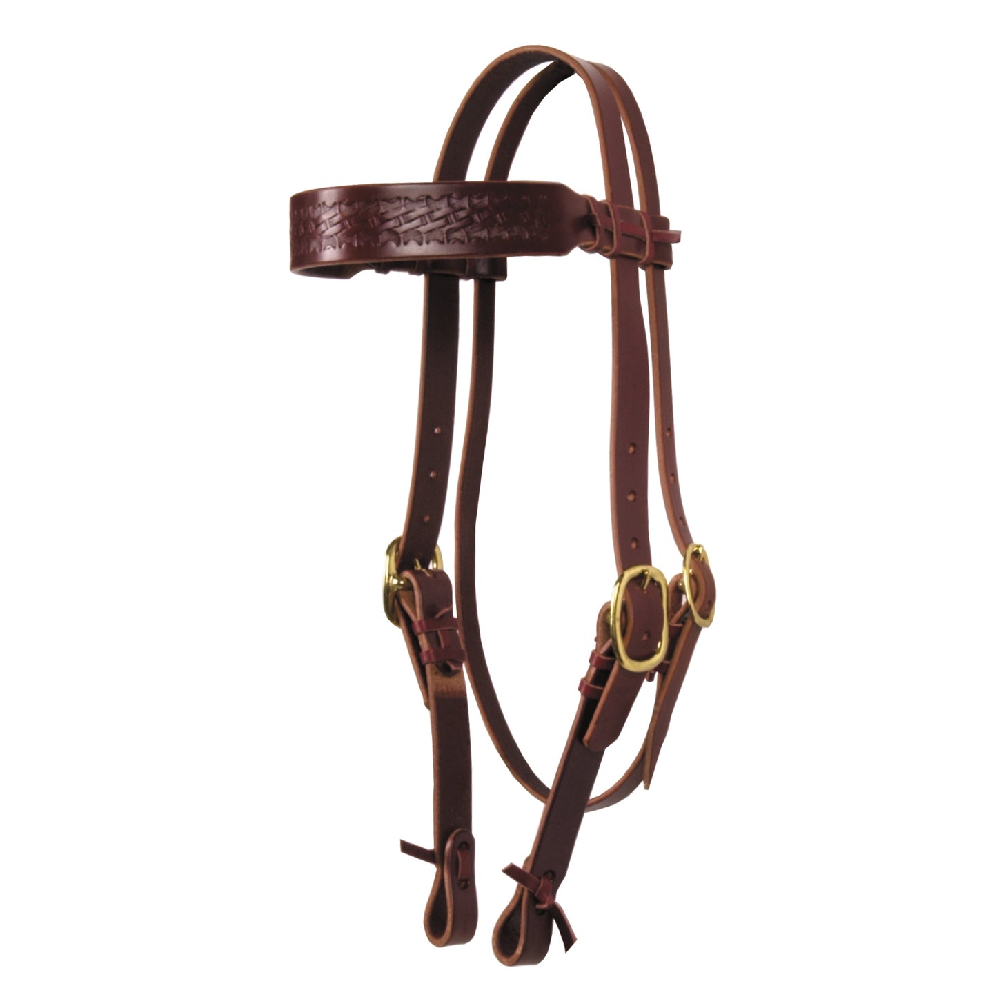 Hand-Tied & Embossed Harness Leather