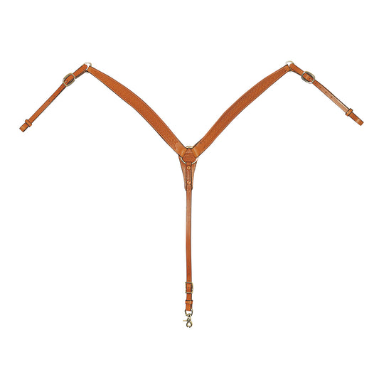Basket Tooled Leather Breast Collars