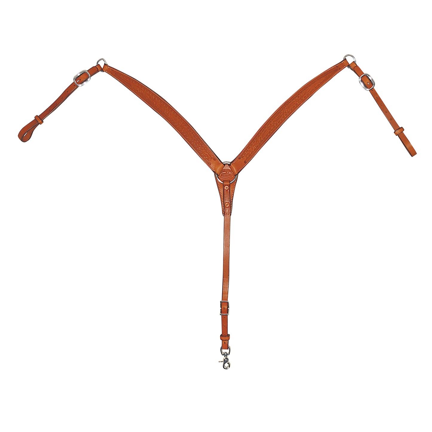 Floral Tooled Leather Breast Collars