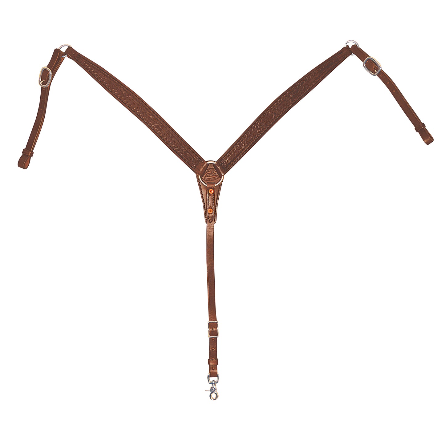 Floral Tooled Leather Breast Collars