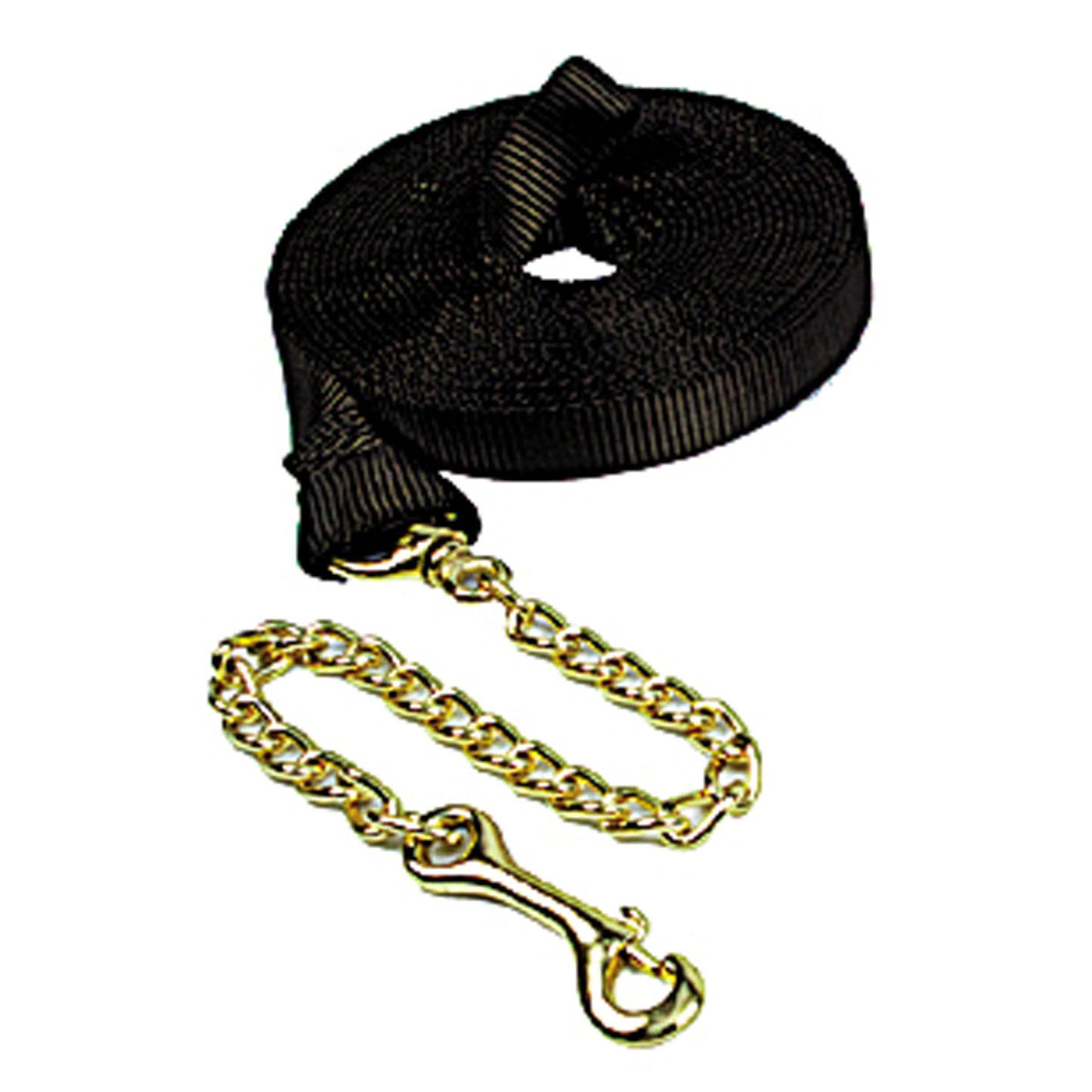 1" x 26' Nylon Lunge Line with 20" Brass Chain