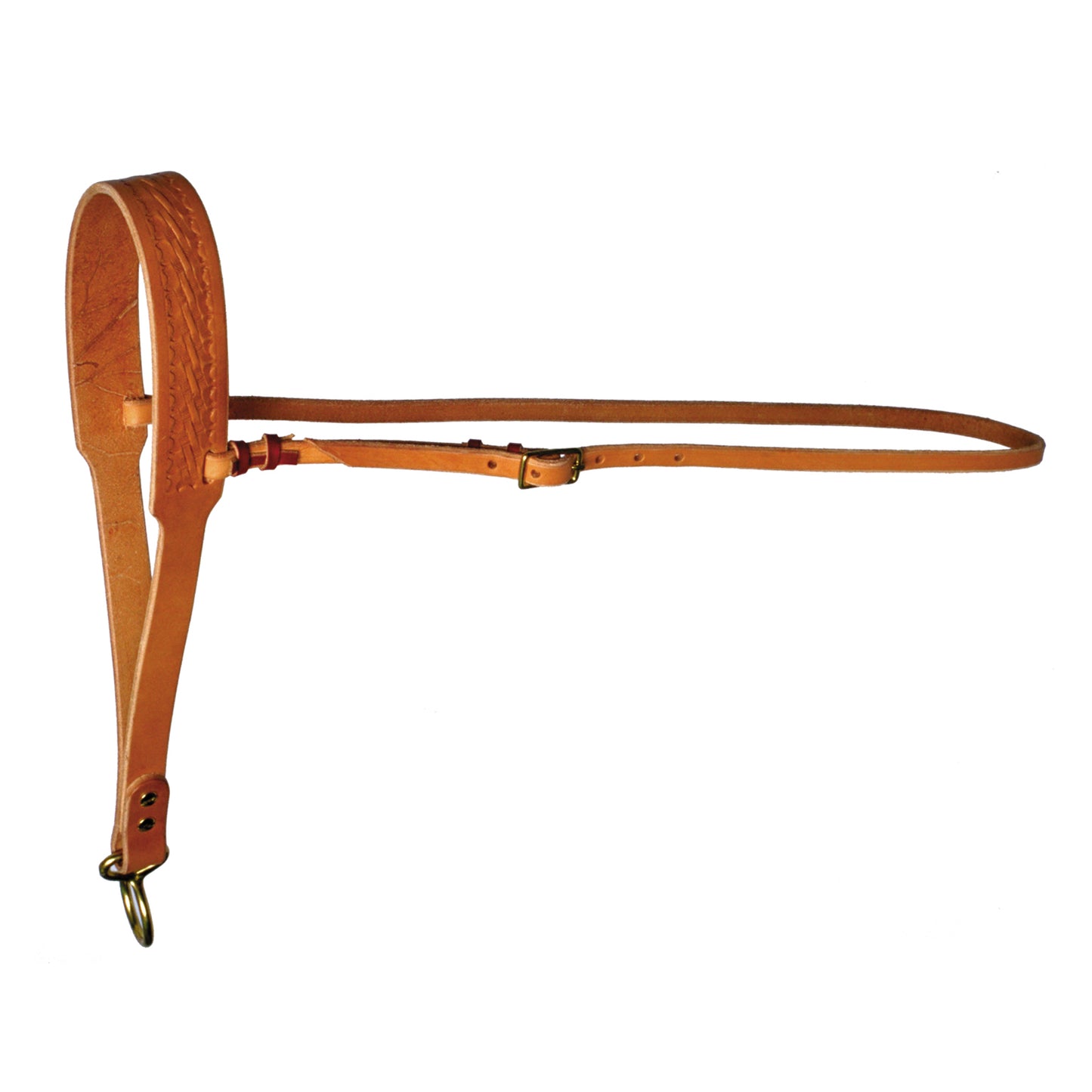 Hand-Tied Over-the-Nose Bosal Harness Leather