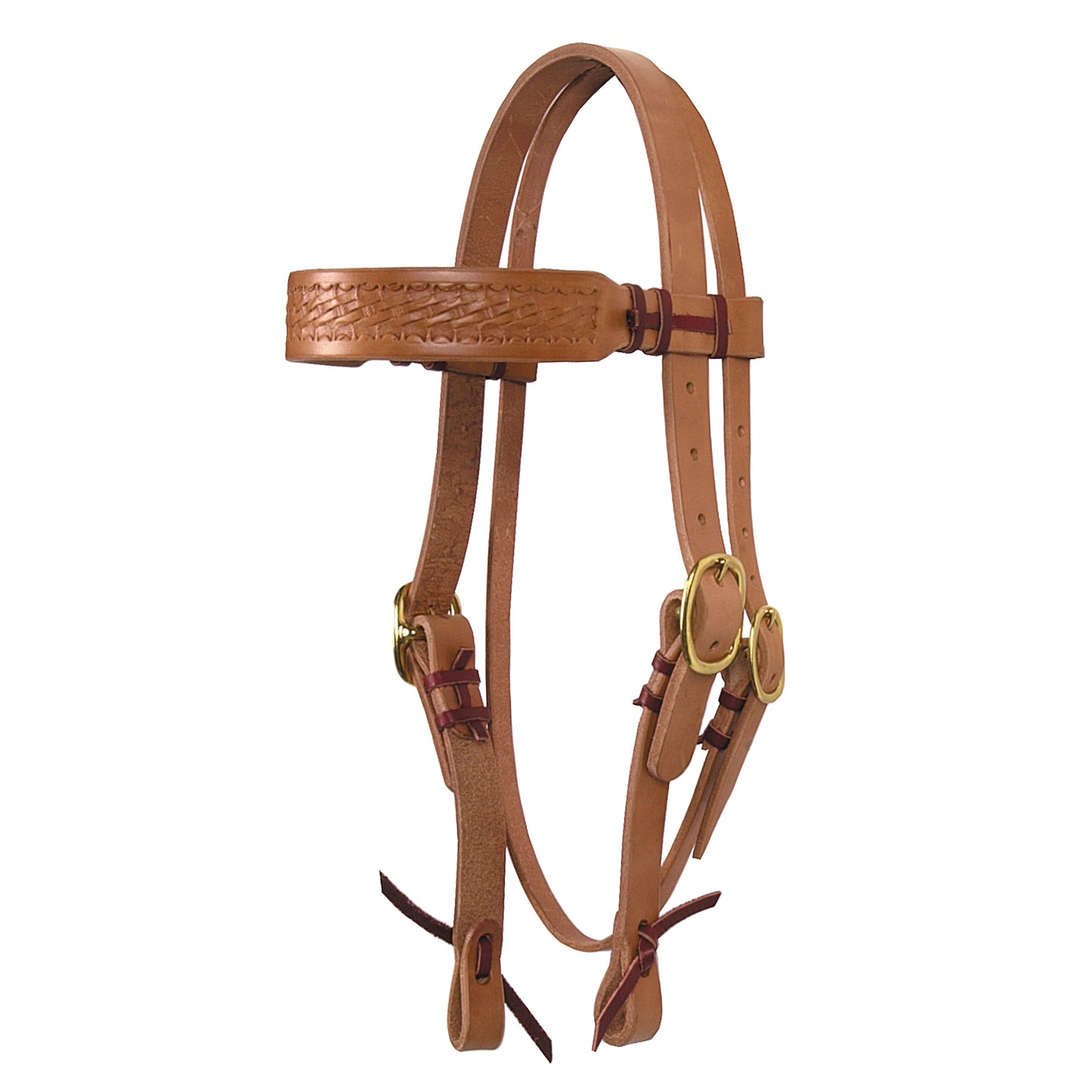 Hand-Tied & Embossed Harness Leather