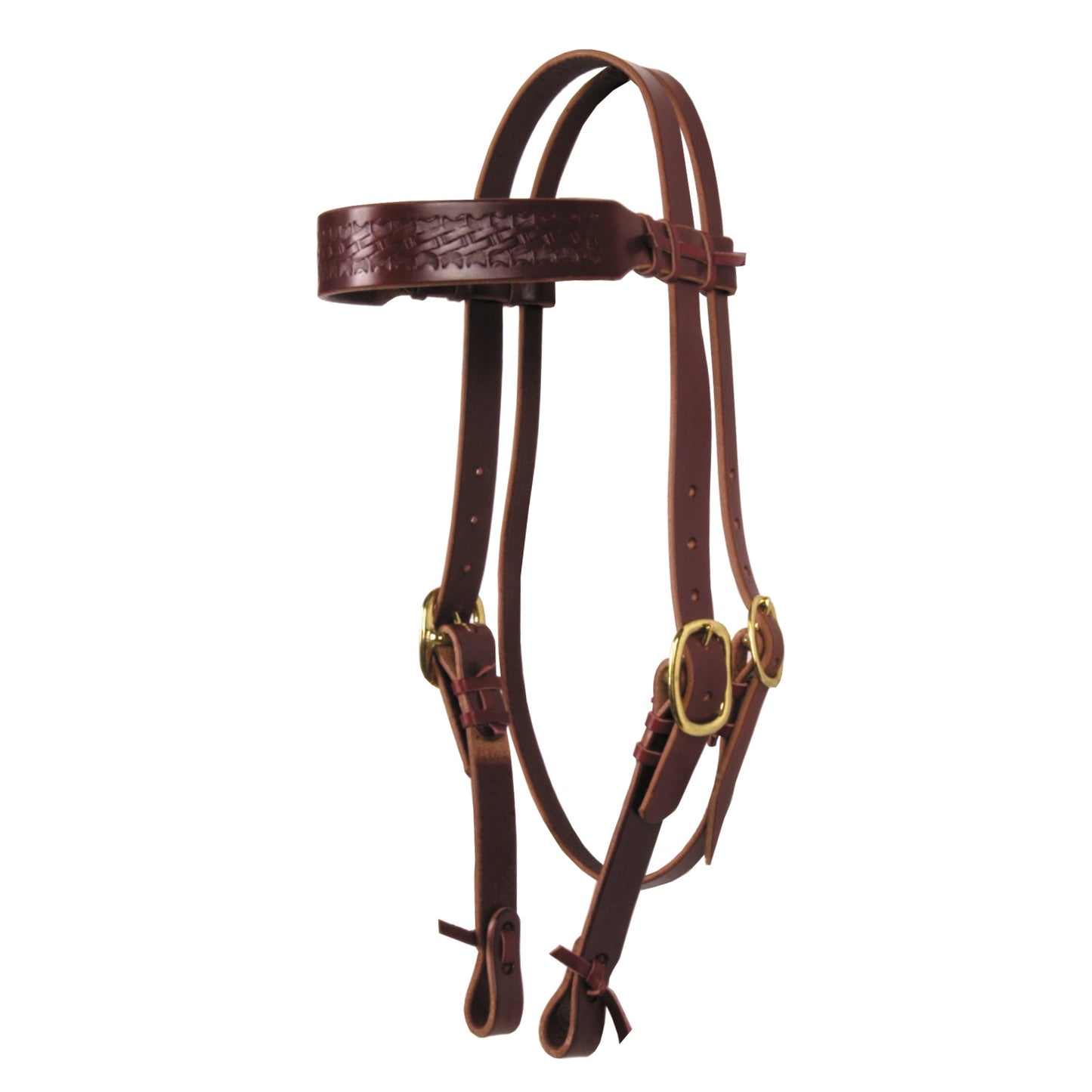 Hand-Tied & Embossed Bridle Leather