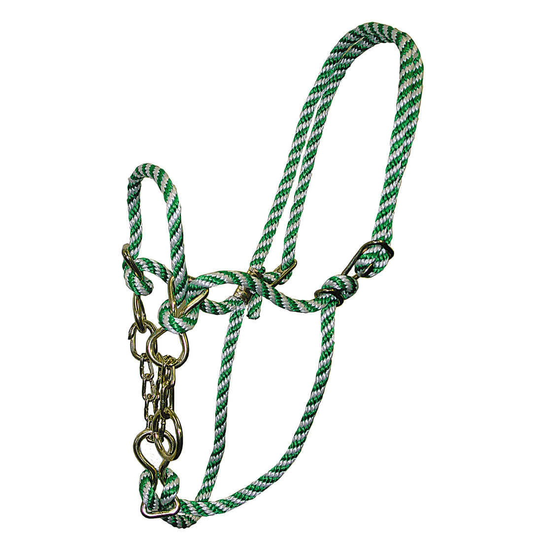 Poly Rope Cow Halter with Chain Fabtron